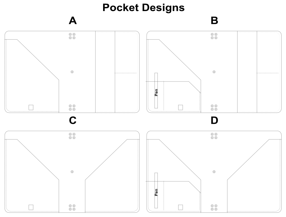 Extra Large Bifold Pocket
